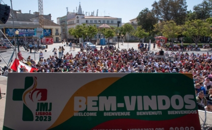 Bispo do Algarve deu as boas-vindas aos quase 3.000 peregrinos que chegaram para a Jornada Mundial da Juventude 