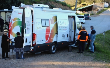 Testagem COVID-19 chegou ao interior do concelho na Unidade Móvel de Saúde