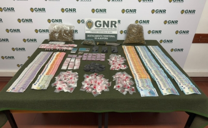 GNR | Albufeira – 18 detidos e apreensão de mais de 3 000 doses de estupefacientes