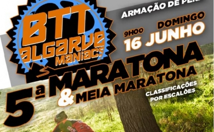 5º MEIA MARATONA E MEIA MARATONA “ALGARVE MANIACS” É DIA 16 DE JUNHO EM ARMAÇÃO DE PÊRA 