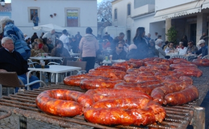 Festa das chouriças em Querença, dia 18 de Janeiro de 2015