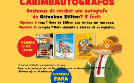 GERONIMO STILTON VEM À BIBLIOTECA MUNICIPAL LÍDIA JORGE