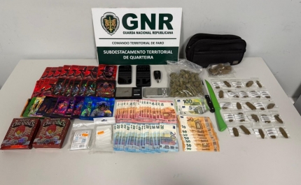 Quarteira – Detido por tráfico de cerca de 250 doses de produto estupefaciente