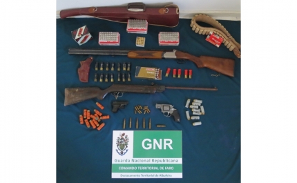 GNR de Paderne detém indivíduo indiciado por posse de arma proibida