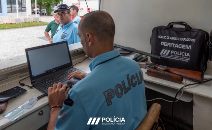 PSP percorre país para sensibilizar pessoas para posse e uso de armas e munições