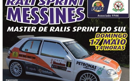 RALI SPRINT MESSINES É JÁ DIA 17 DE MAIO