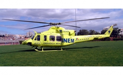Ferido grave após atropelamento em Faro transferido de helicóptero para Lisboa