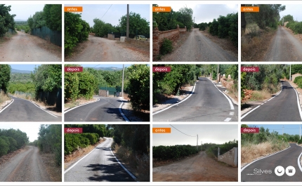 Município de Silves concluiu a pavimentação de caminho no Carvoeiro