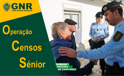 GNR realiza a partir de hoje a operação «Censos Sénior 2023»