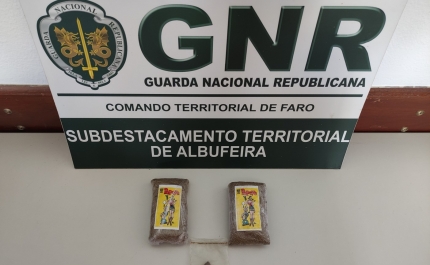 Detido em flagrante com mais de 400 doses de estupefacientes em Albufeira