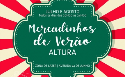 Concertos e Mercadinhos animam Verão em Altura