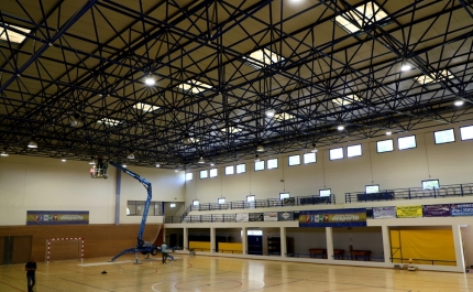 + Eficiência energética com nova Iluminação do Pavilhão Municipal de Castro Marim