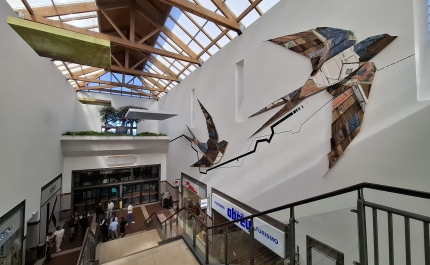 FORUM ALGARVE INAUGURA ESCULTURA DE GRANDES DIMENSÕES DA AUTORIA DE MIGUEL MARTINS