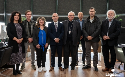 Bispo do Algarve, D. Manuel Quintas, recebido na Câmara Municipal de Lagoa