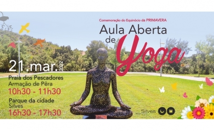 MUNICÍPIO DE SILVES COMEMORA O EQUINÓCIO DA PRIMAVERA COM AULA ABERTA DE YOGA