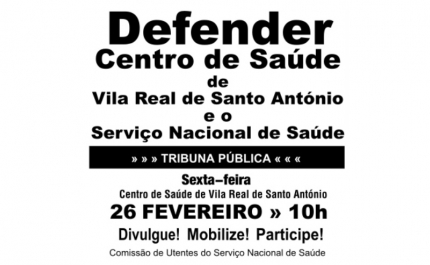 Tribuna Pública em Defesa do SNS - 26 de fevereiro