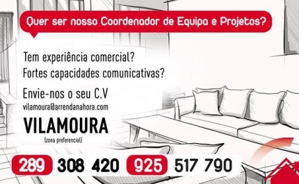 COORDENADOR DE EQUIPA E PROJETOS PROCURA-SE (M/F) ALGARVE