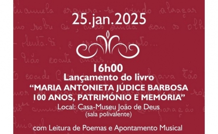 LANÇAMENTO DO LIVRO MARIA ANTONIETA JÚDICE BARBOSA 100 ANOS, PATRIMÓNIO E MEMÓRIA