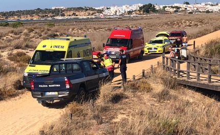 Três pessoas auxiliadas na Ria de Alvor em Portimão