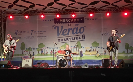 Inesquecível Noite de Rock no Mercado de Verão de Quarteira com Luís Trindade Trio