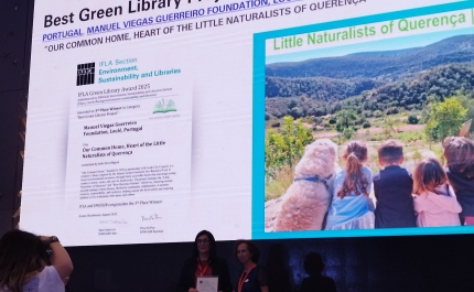 «A NOSSA CASA COMUM» DE QUERENÇA DISTINGUIDA EM PRÉMIO INTERNACIONAL DE BIBLIOTECAS SUSTENTÁVEIS