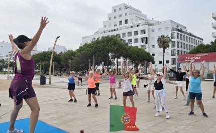 Zumba, bandeiras e êxtase à beira-mar: Quarteira parou para dançar com Bela Pereira 