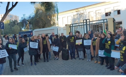 Professores AEPROSA manifestam-se pelo 3º dia consecutivo