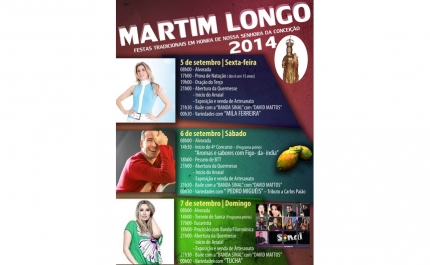 Martim Longo recebe este fim-de-semana Festas Tradicionais em Honra de Nossa Senhora da Conceição