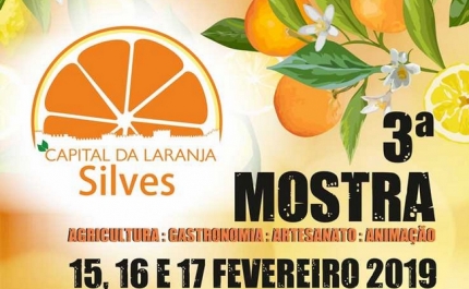 3.ª MOSTRA SILVES CAPITAL DA LARANJA DECORRE DE 15 A 17 DE FEVEREIRO E CONTA COM ESPETÁCULOS DE CUCA ROSETA E ANTÓNIO ZAMBUJO 