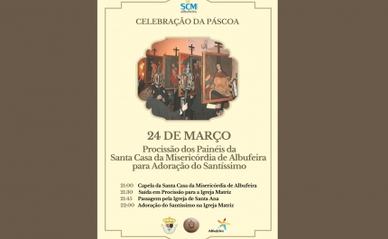 Procissão de Painéis da Sta. Casa da Misericórdia volta a realizar-se em Albufeira na Quinta-Feira Santa