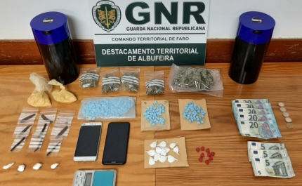 Albufeira – Detido por tráfico de mais de 550 doses de estupefaciente