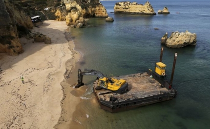 Obras condicionam Praia da D.Ana, em Lagos, até junho