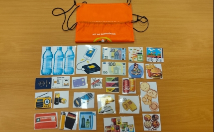 Alunos das Atividades de Enriquecimento Curricular aprendem a preparar Kit de emergência para 72 horas