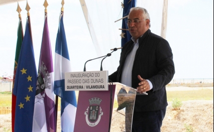 António Costa diz que «Passeio das Dunas» que une Quarteira a Vilamoura favorece coesão social