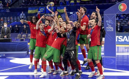 Portugal bicampeão europeu de futsal