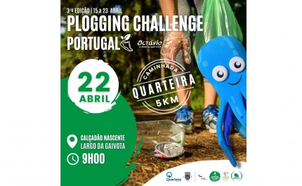 Iniciativa Plogging Challenge Portugal realizada em Quarteira