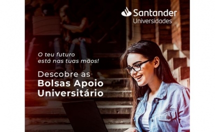 Candidaturas abertas para Bolsas Santander Apoio Universitário