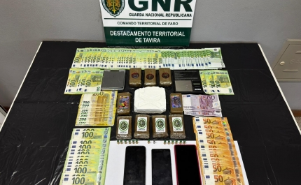 Castro Marim – Detido por tráfico com mais de 2 300 doses de cocaína