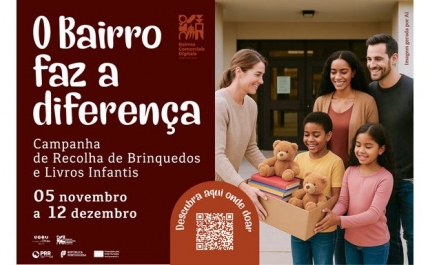 «O Bairro faz a Diferença» é nome de campanha de recolha de brinquedos e livros infantis