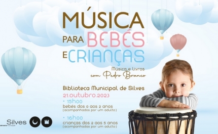 PEDRO BRANCO REGRESSA À BIBLIOTECA MUNICIPAL DE SILVES COM MÚSICA E LIVROS PARA BEBÉS E CRIANÇAS