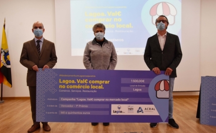 Município de Lagoa entrega os primeiros prémios da campanha «Val€ comprar no comércio local»