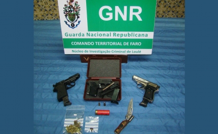 GNR de Loulé apreende armas em oficina ilegal de Olhão