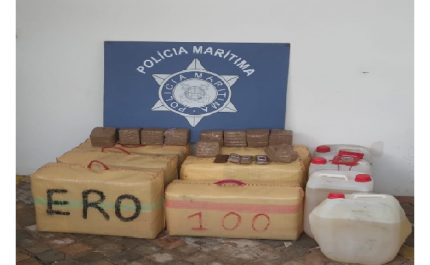 Autoridade Marítima Nacional e Marinha Portuguesa apreendem cerca de 700kg de droga a Sul de Portugal
