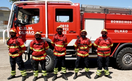 Bombeiros Municipais de Olhão ajudam  a combater incêndios no distrito de Aveiro