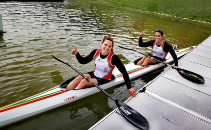 Canoístas Teresa Portela e Joana Vasconcelos bronze em K2 200 na Taça do Mundo