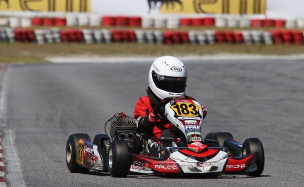 Mateus Cabrelli no top-10  da mediática Taça de Portugal de Karting 