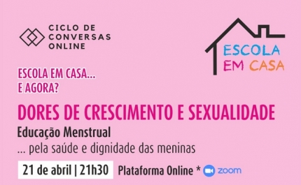 Dores de crescimento e sexualidade em foco nas conversas online de 21 de abril