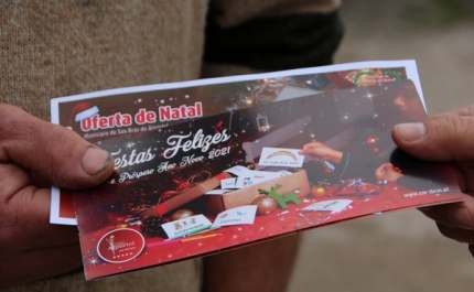 Município de São Brás de Alportel oferece Vales de Oferta de Natal no comércio local aos seus colaborador 