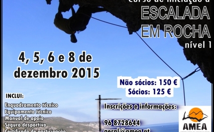 Curso de Iniciação à Escalada em Rocha 