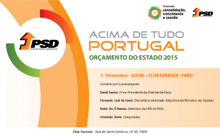 PSD | Conferência “Acima de Tudo Portugal” – Orçamento de Estado 2015